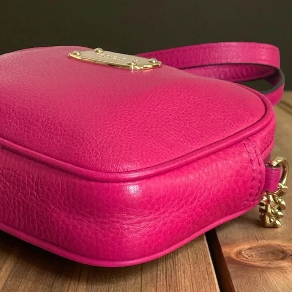 Authentic Michael Kors Leather Pink Gold Crossbody Bag